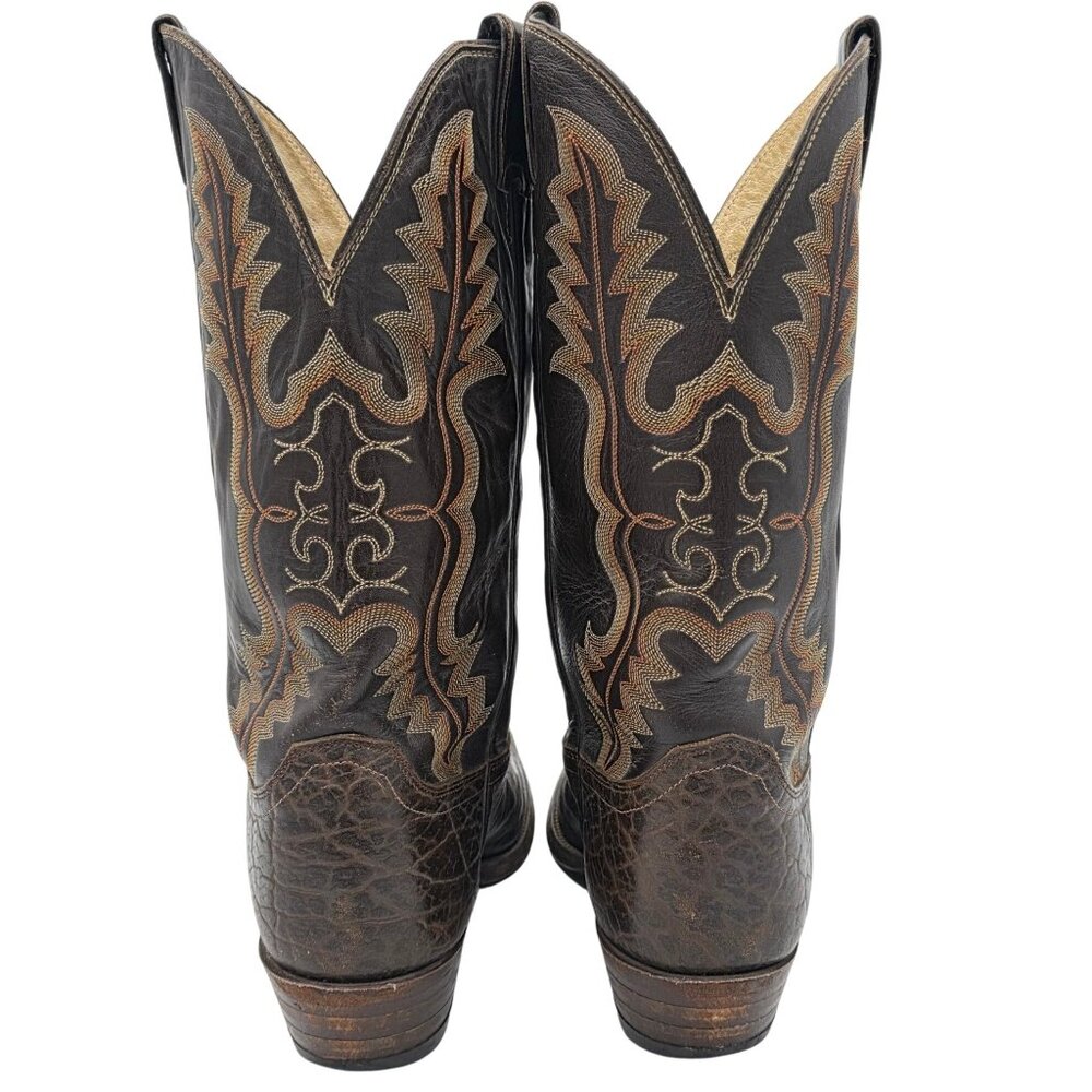 Justin 2223 Rick Grimes Walking Dead Cowboy Boots Mens 11E Wide Screen Accurate - Picture 10 of 16